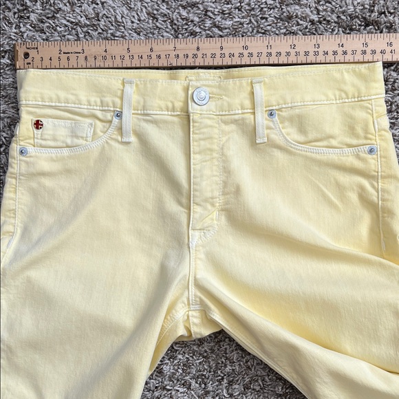 Like New! Hudson Jeans Nico Mid Rise Super Skinny Mellow Yellow Jeans in Size 30 - Picture 13 of 16